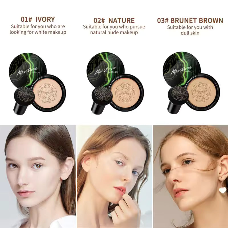 😍 Base Moisture Cushion - Piel Lisa, Glow Natural y Sin Efecto Cuarteado
